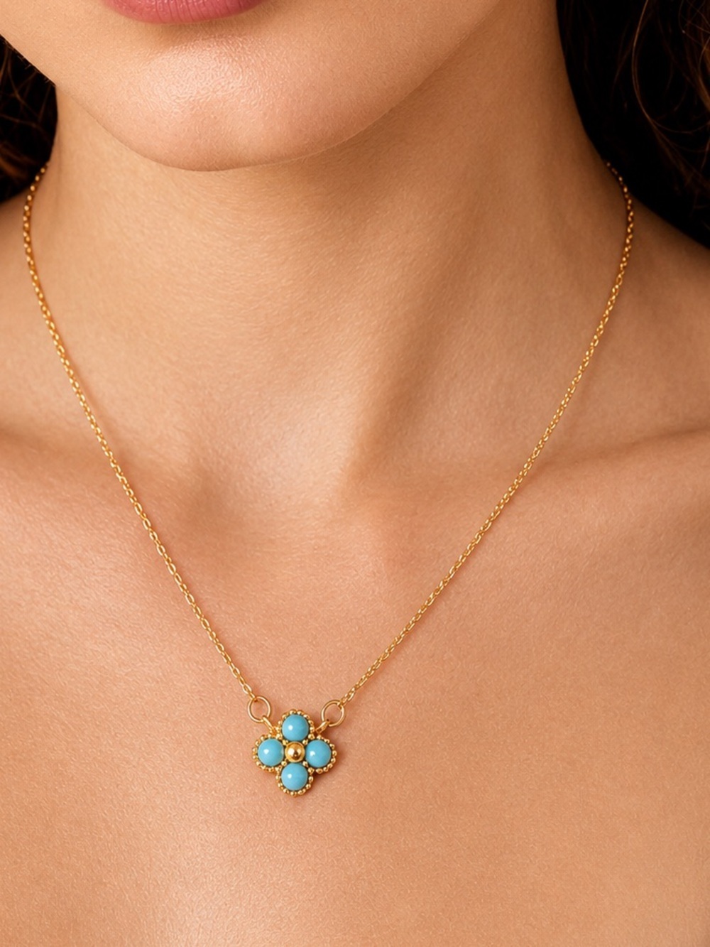 925 sterling silver clover necklace